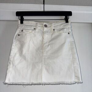 American Eagle Outfitters Cream Mini Skirt